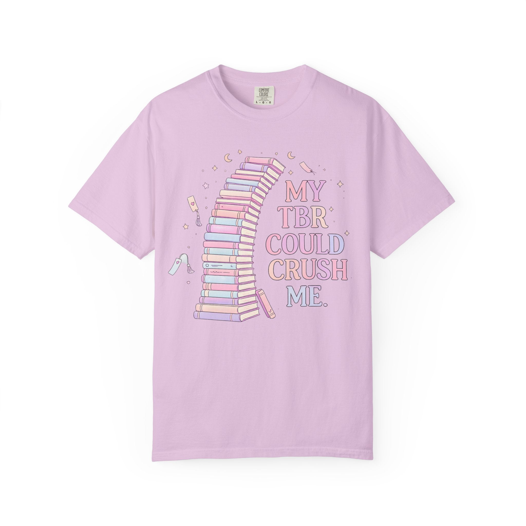 T-Shirt — "My TBR Could Crush Me" Booklover Graphic Tee