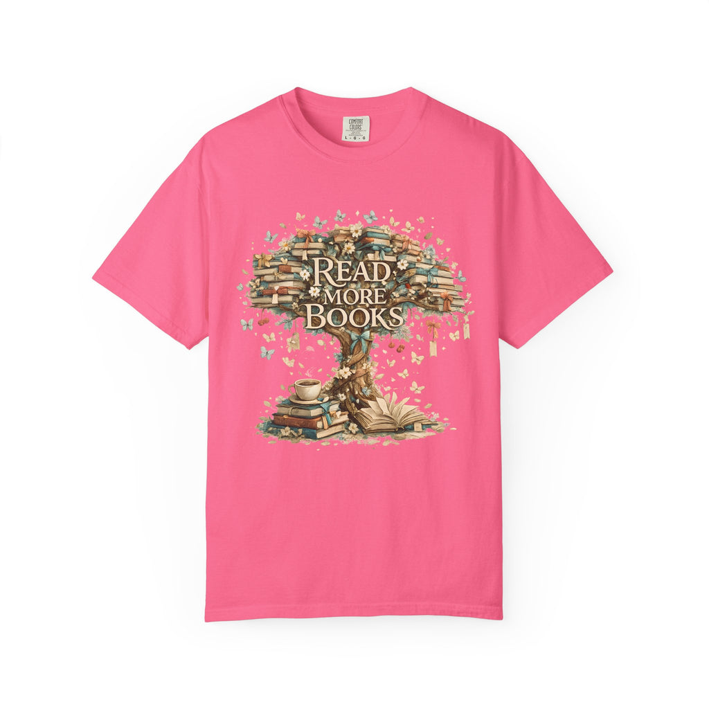 Read More Books T-Shirt — Vintage Tree of Books Design for Book Lovers
