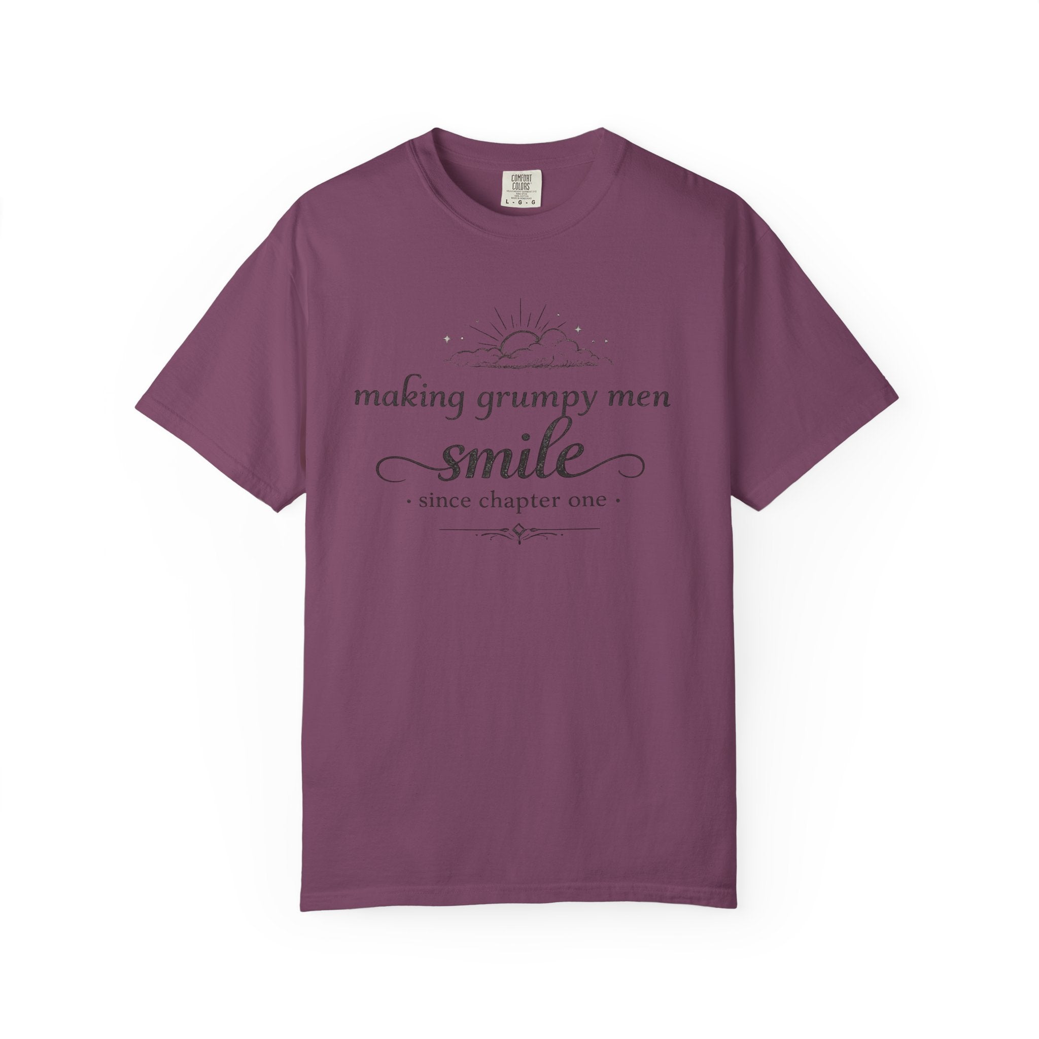 T-Shirt — "Making Grumpy Men Smile" Vintage Script Tee