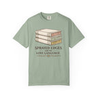 Sprayed Edges Are My Love Language T-Shirt — Book Lover Paperback Aesthetic Tee