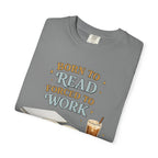 Reading Lover T-Shirt — "Born to Read, Forced to Work" Graphic Tee