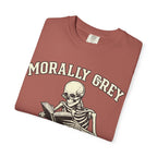 Morally Grey Skeleton Tee — "Morally Grey is My Favorite Color" Graphic T-Shirt