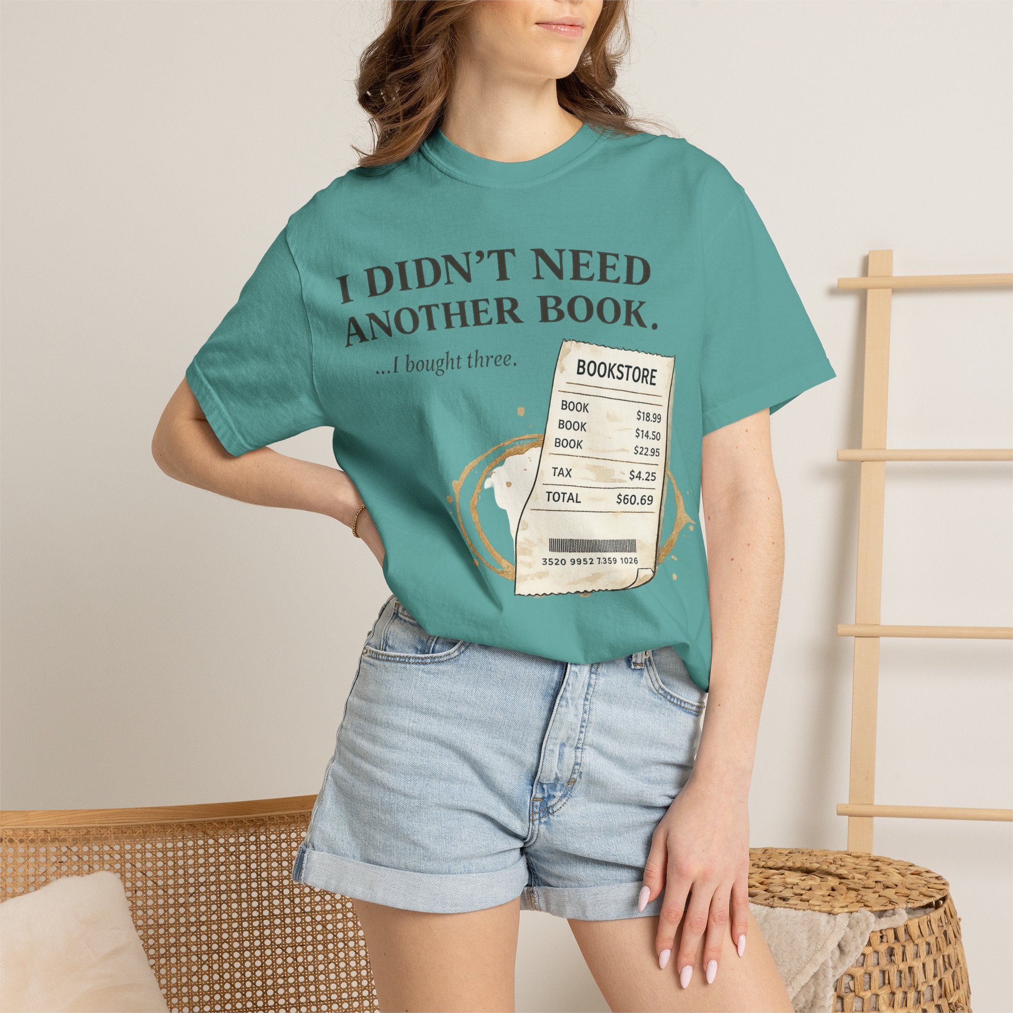 Book Lover T‑Shirt — “I Didn’t Need Another Book… I Bought Three.” Graphic Tee