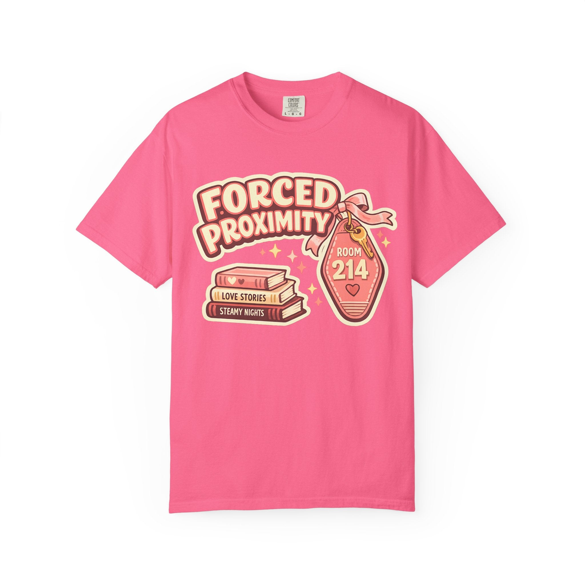 Forced Proximity T-Shirt — Cute Retro Romance Graphic Tee (Room 214)