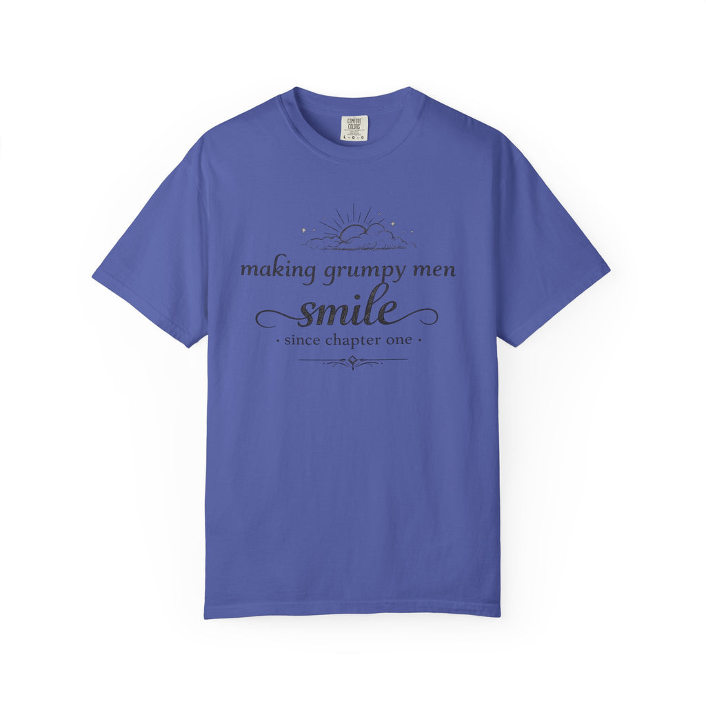 T-Shirt — "Making Grumpy Men Smile" Vintage Script Tee