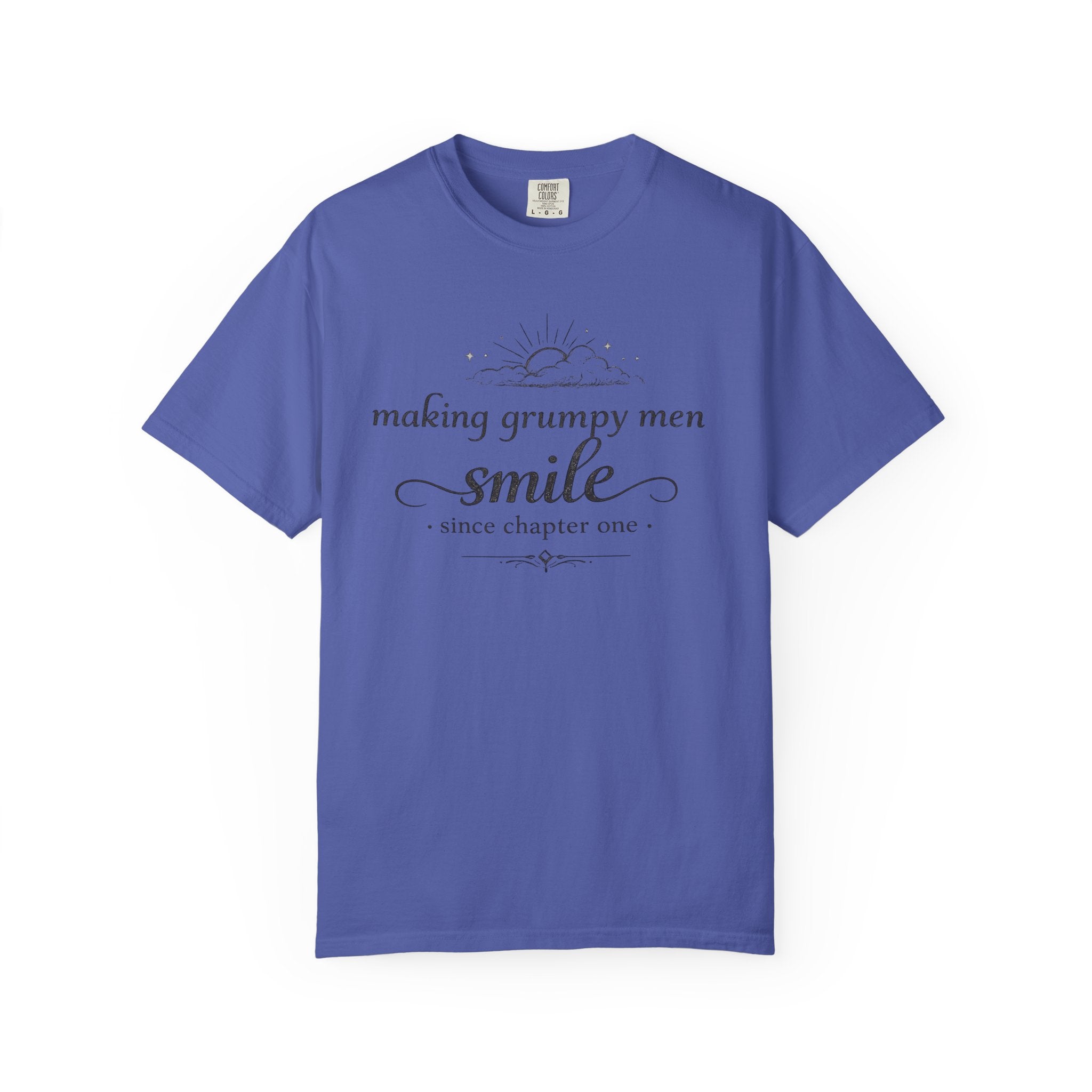 T-Shirt — "Making Grumpy Men Smile" Vintage Script Tee
