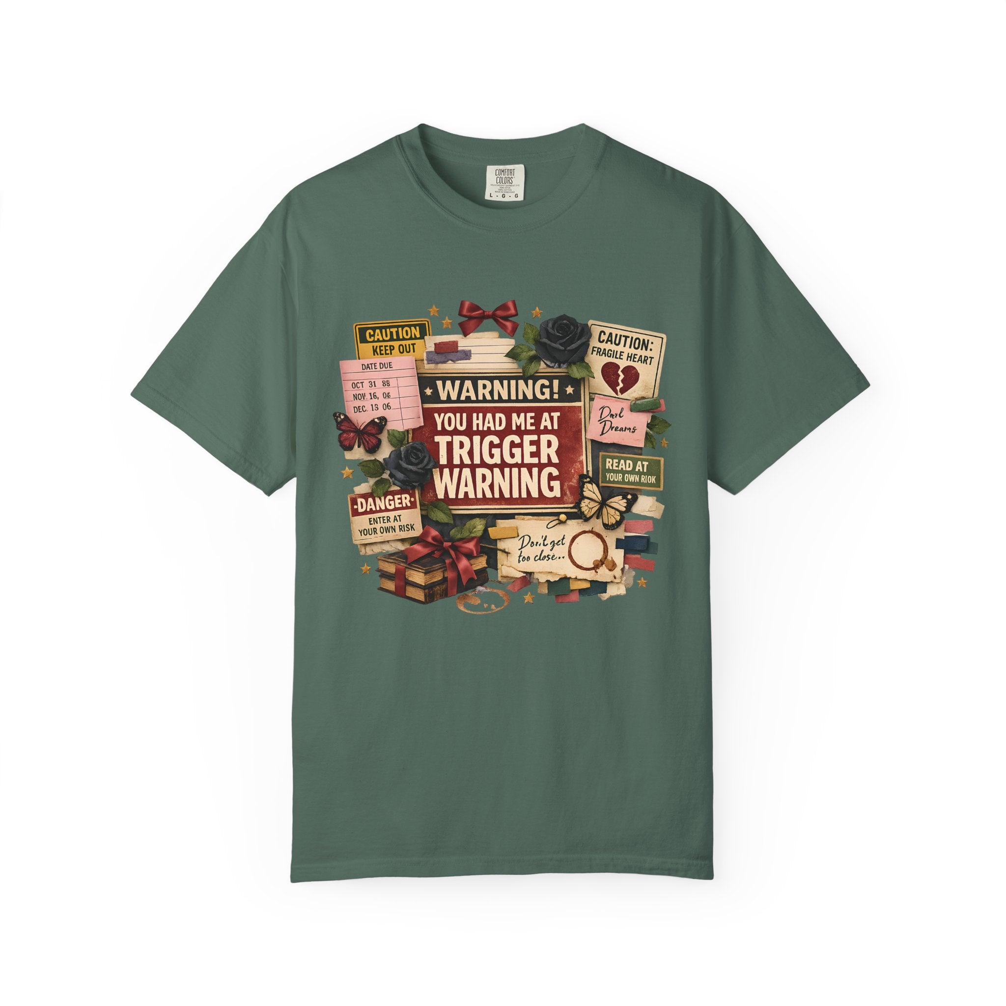 Trigger Warning Book Lover T‑Shirt — "You Had Me at Trigger Warning" Novel Fan Tee