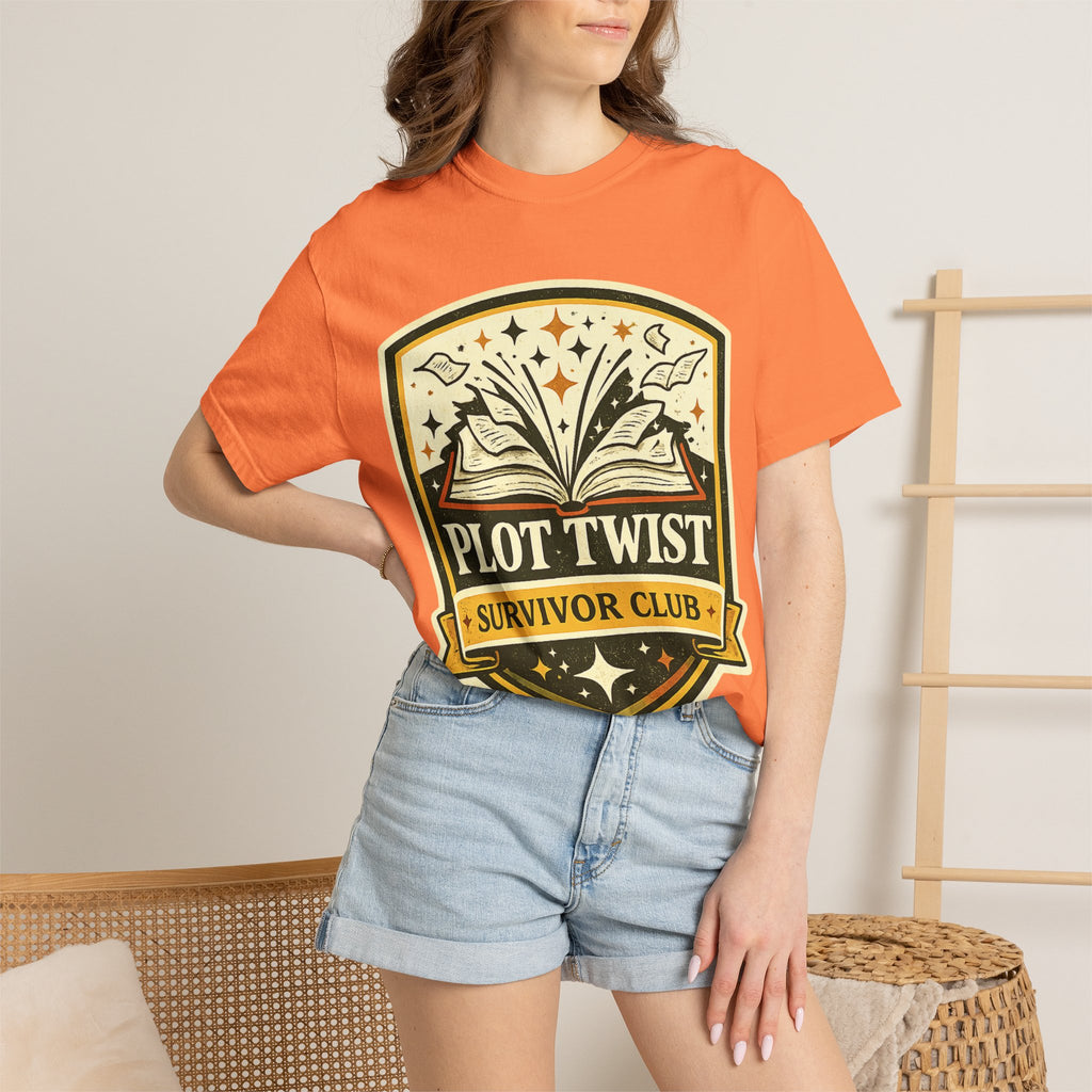 Plot Twist Survivor Club T-Shirt — Funny Book Lover Tee