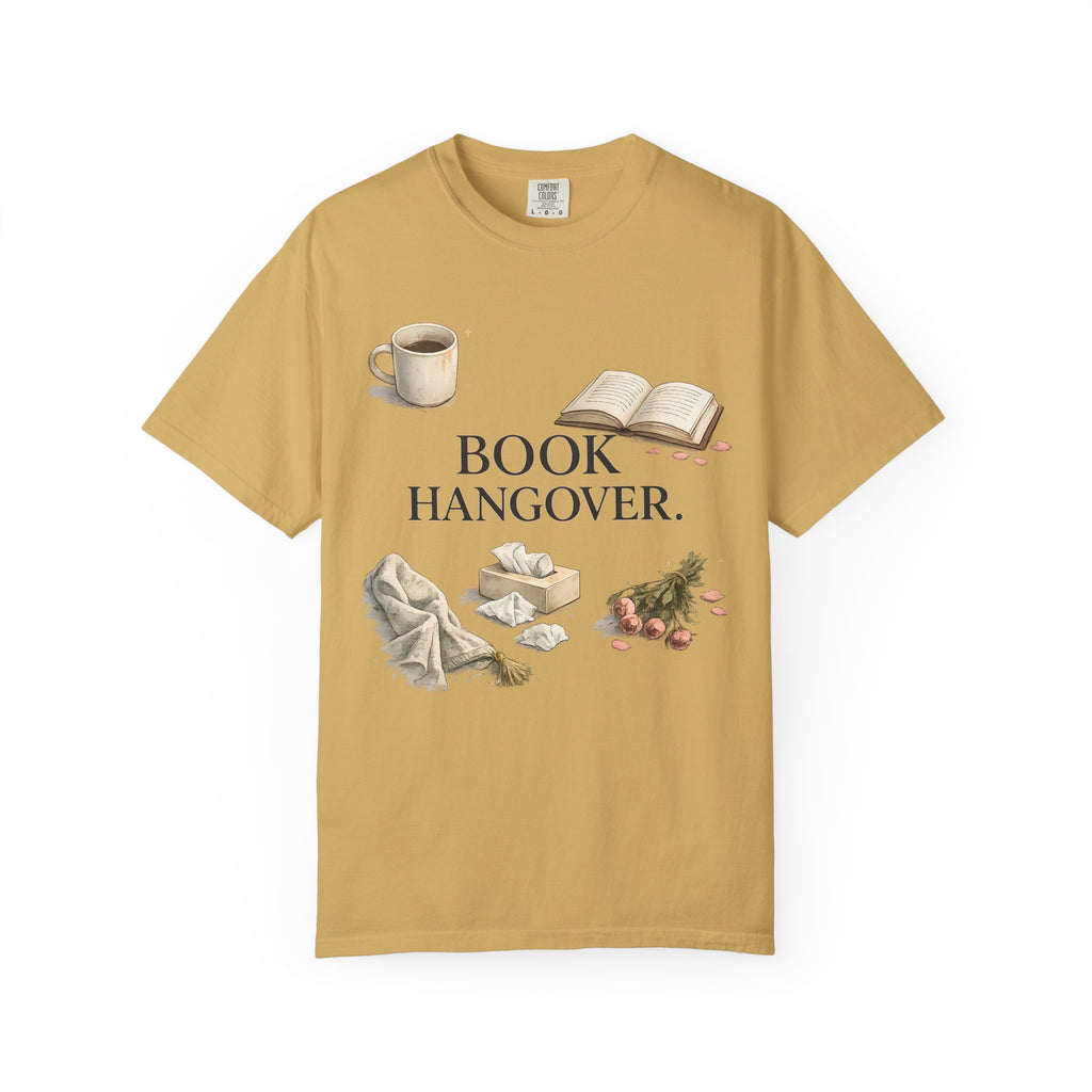 T-Shirt — "Book Hangover" Cozy Reading Tee