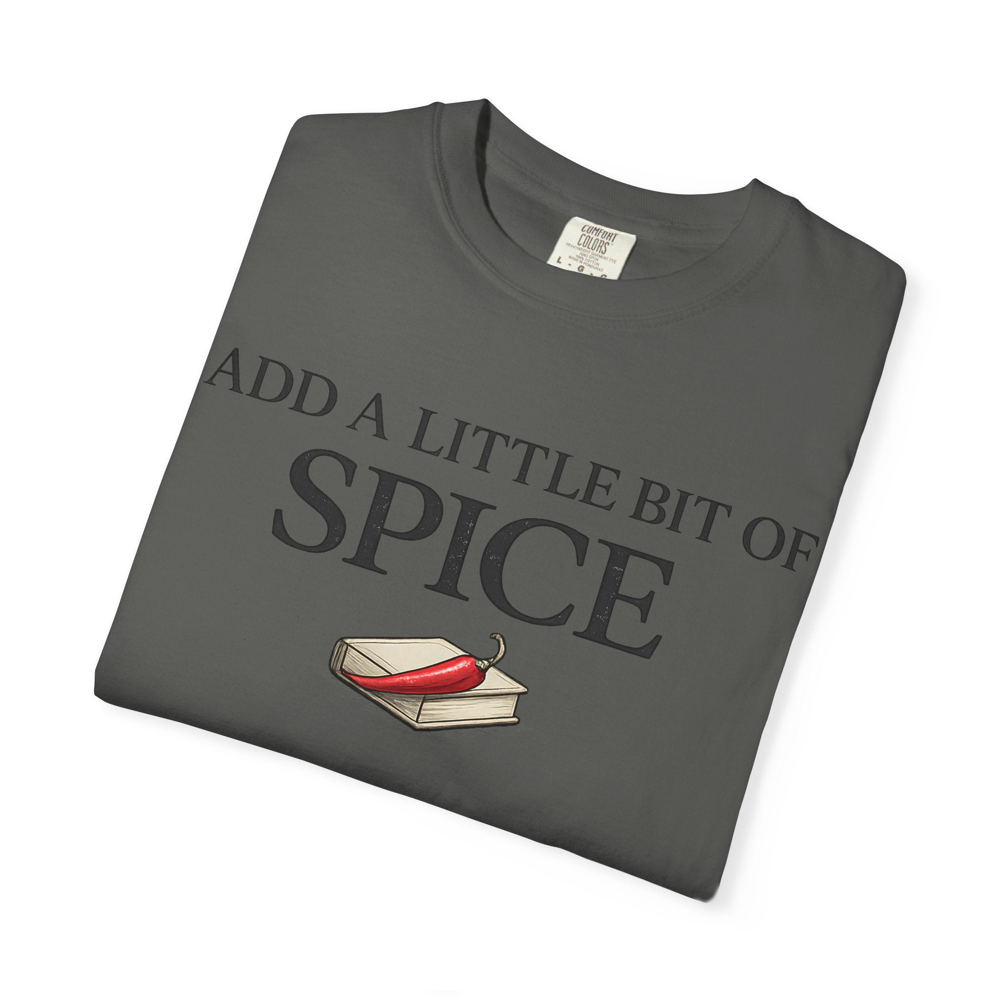 Spice Book T-Shirt — "Add a Little Bit of Spice" Graphic Tee