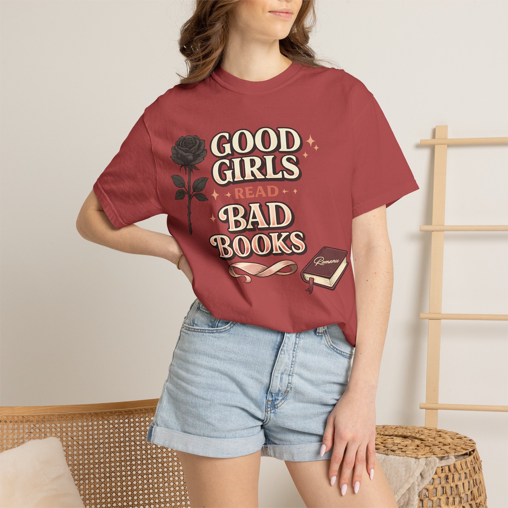 T-Shirt — "Good Girls Read Bad Books" Graphic Tee