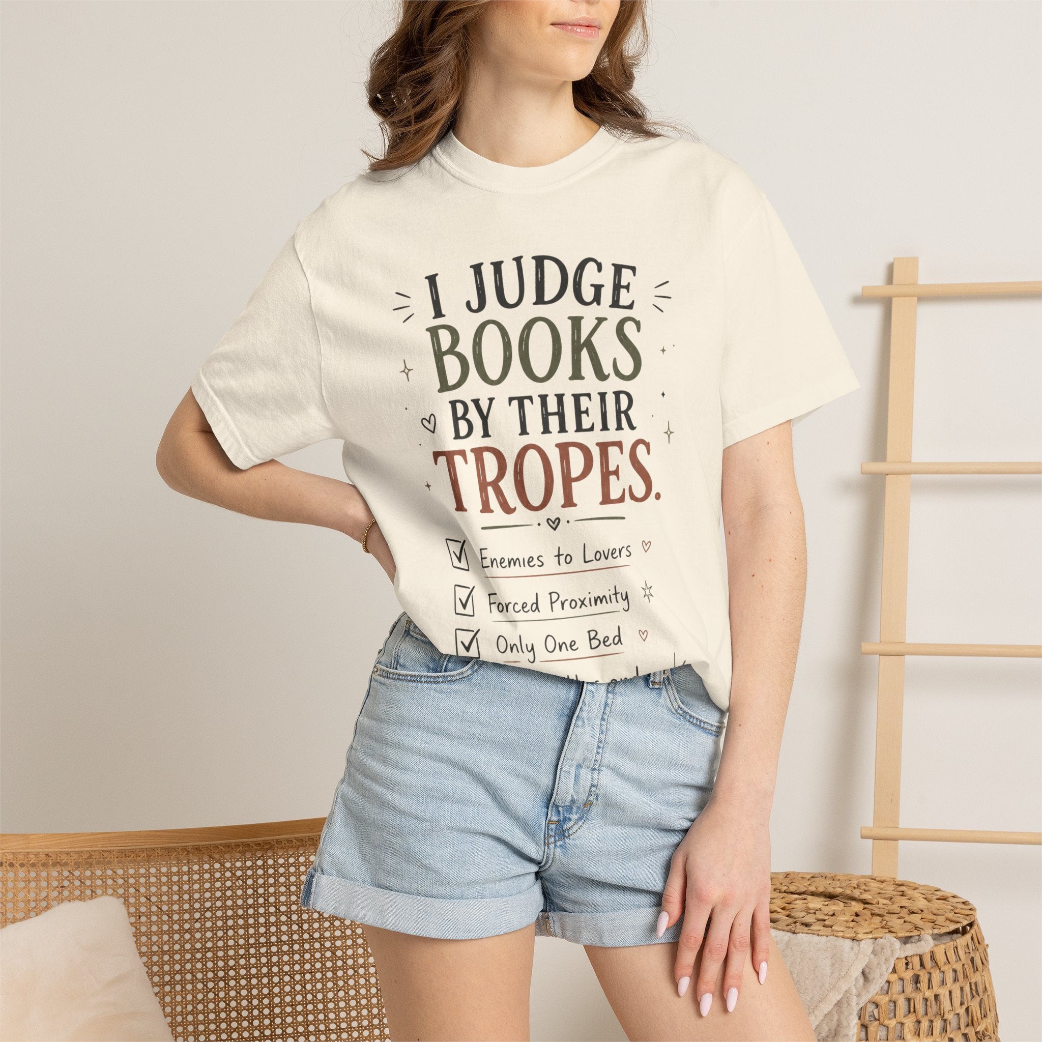 I Judge Books By Their Tropes T-Shirt — Funny Reader Literary Tee