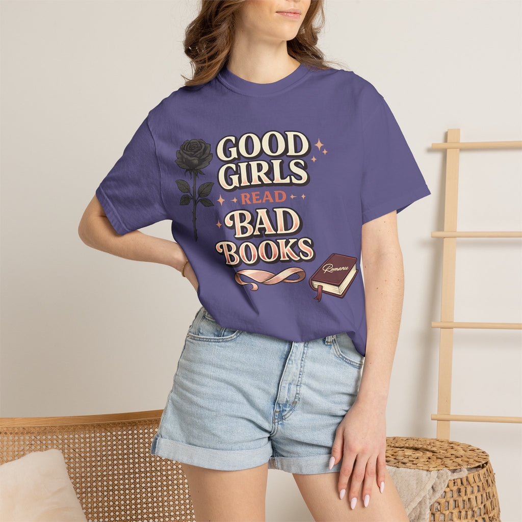 T-Shirt — "Good Girls Read Bad Books" Graphic Tee