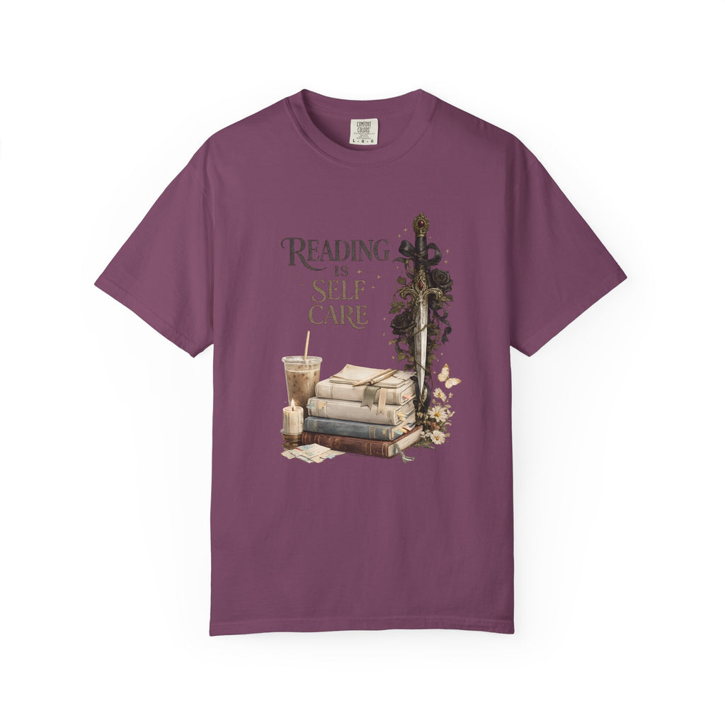 Reading Is Self Care T-Shirt — Cozy Book Lover Tee