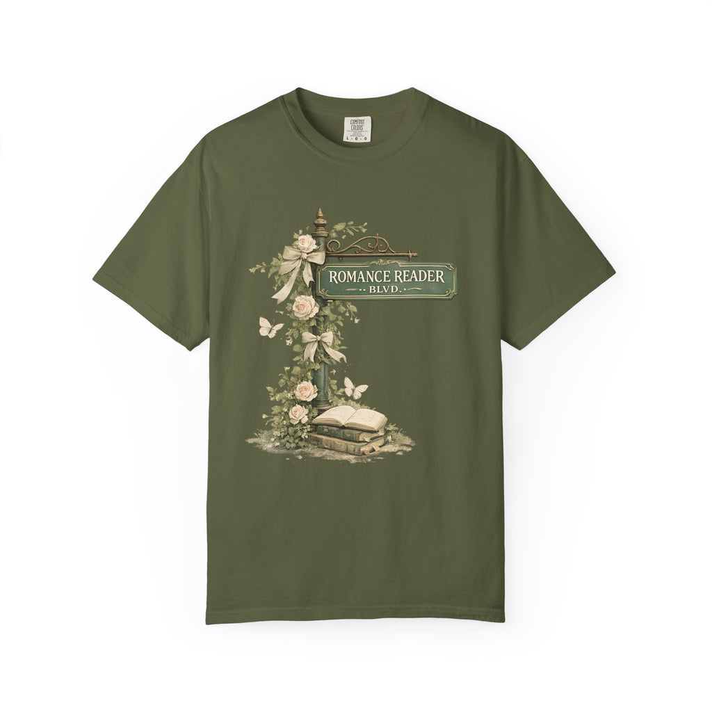 Romance Reader Vintage Floral T-Shirt