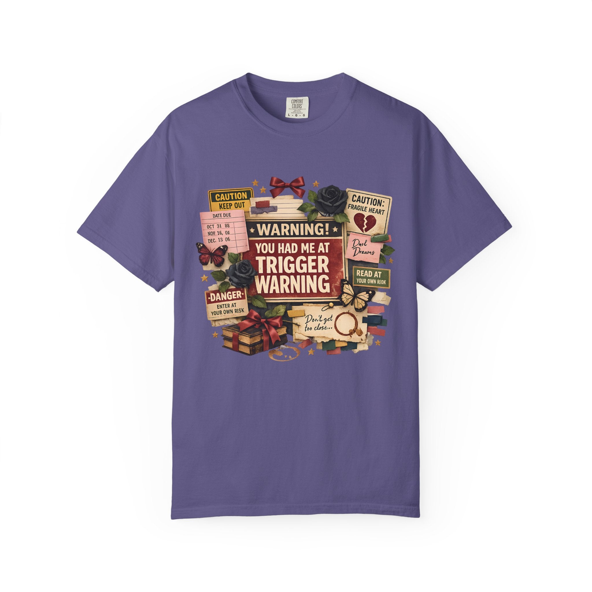 Trigger Warning Book Lover T‑Shirt — "You Had Me at Trigger Warning" Novel Fan Tee