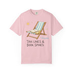 Beach Reading T-Shirt — "Tan Lines & Book Spines" Summer Reader Tee