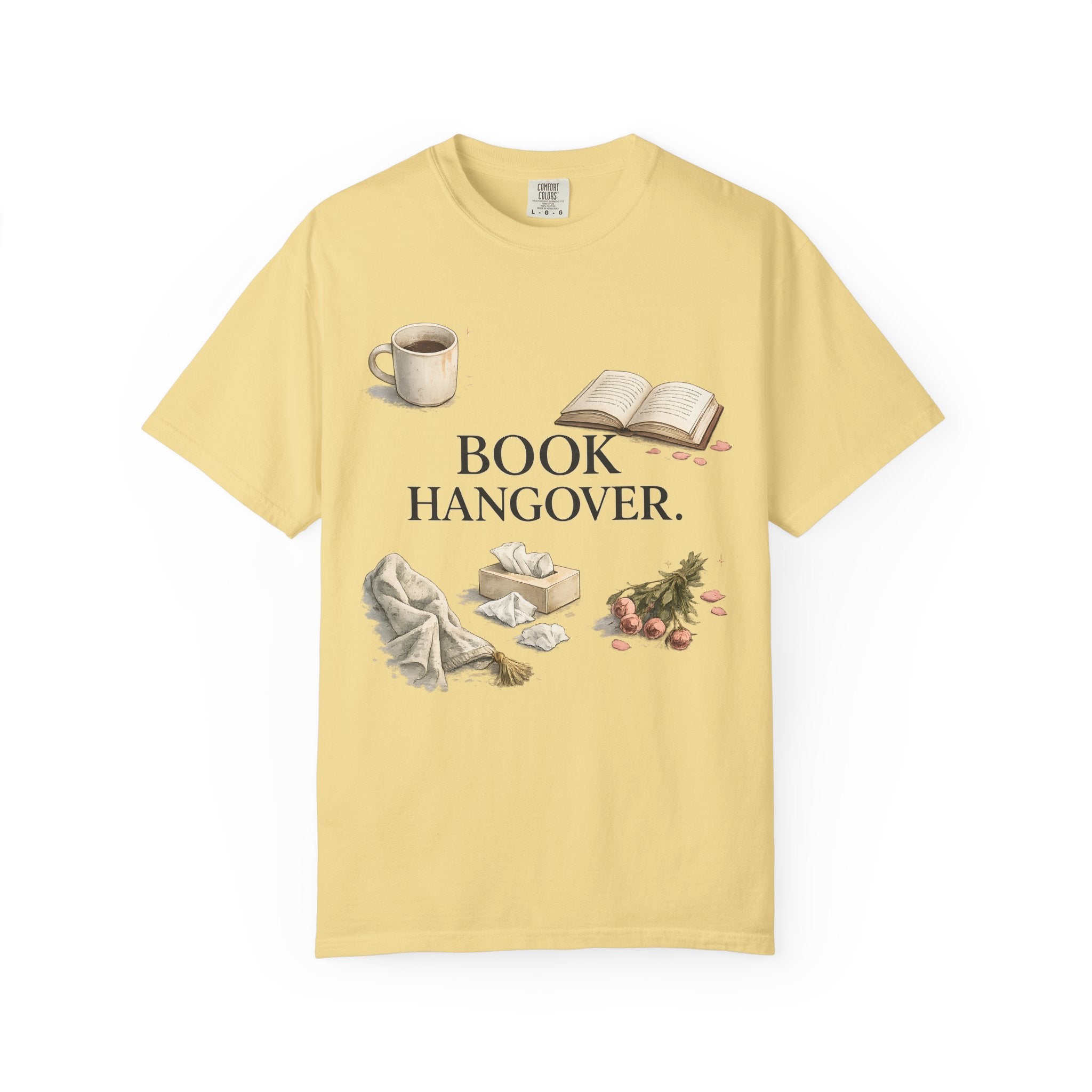 T-Shirt — "Book Hangover" Cozy Reading Tee