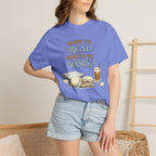 Reading Lover T-Shirt — "Born to Read, Forced to Work" Graphic Tee