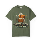 T-Shirt — “One More Chapter or I’ll Haunt You” Ghost Reading Tee