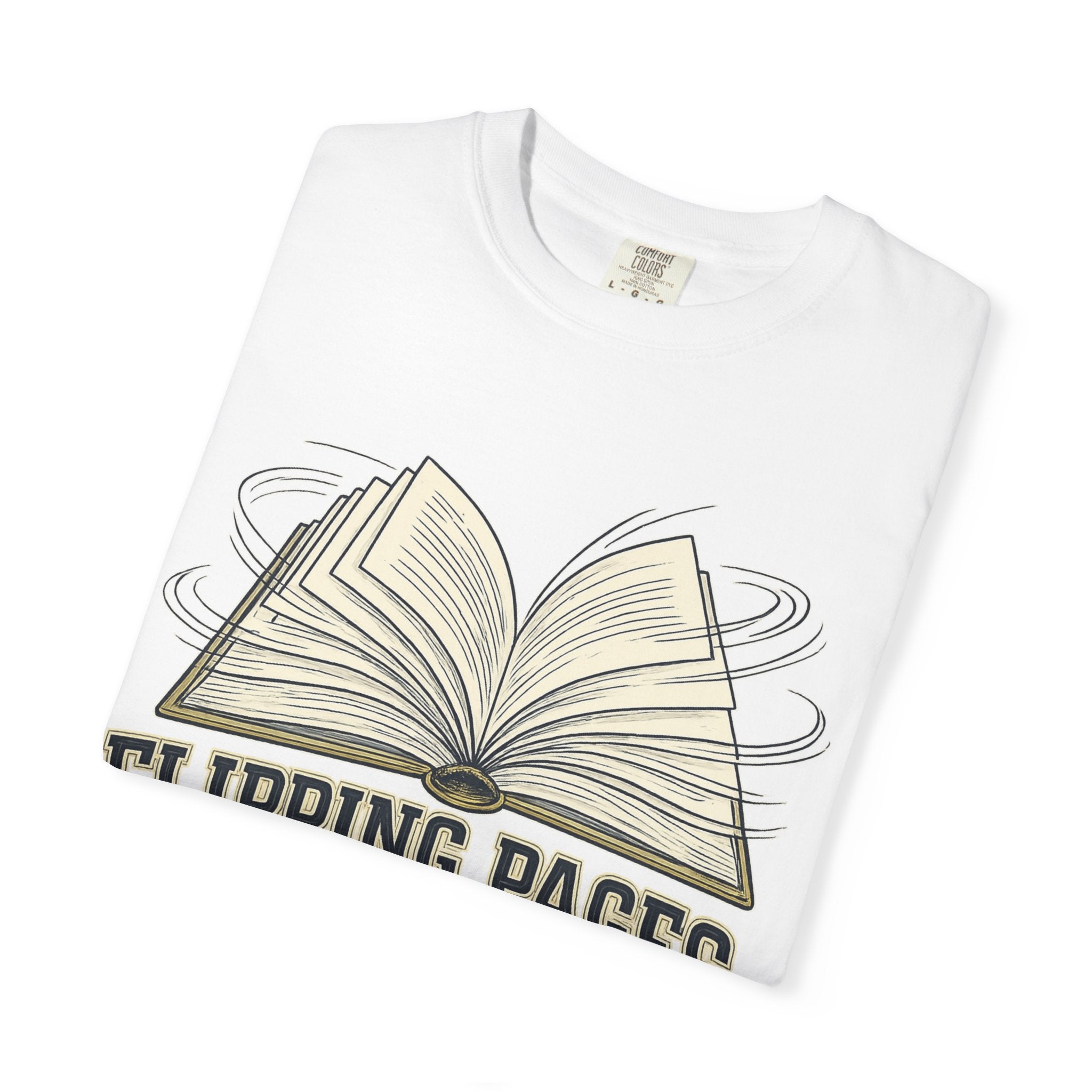 Book Lover T-Shirt — "Flipping Pages Is My Cardio" Graphic Tee