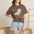 Beach Reading T-Shirt — "Tan Lines & Book Spines" Summer Reader Tee