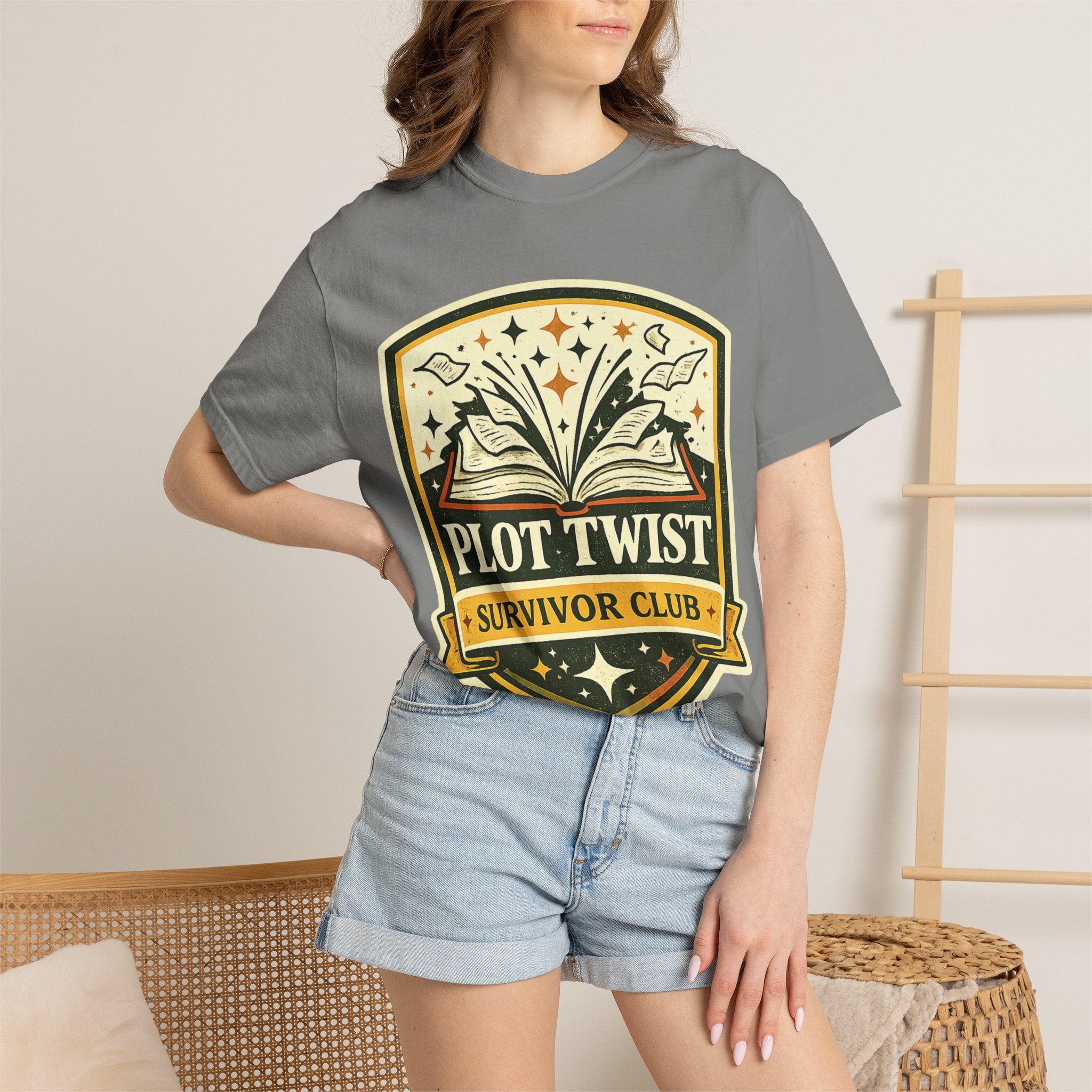 Plot Twist Survivor Club T-Shirt — Funny Book Lover Tee
