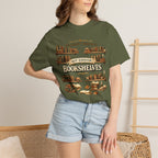 Bookshelf T-Shirt — "Too Many Books? Not Enough Bookshelves" Reader Shirt