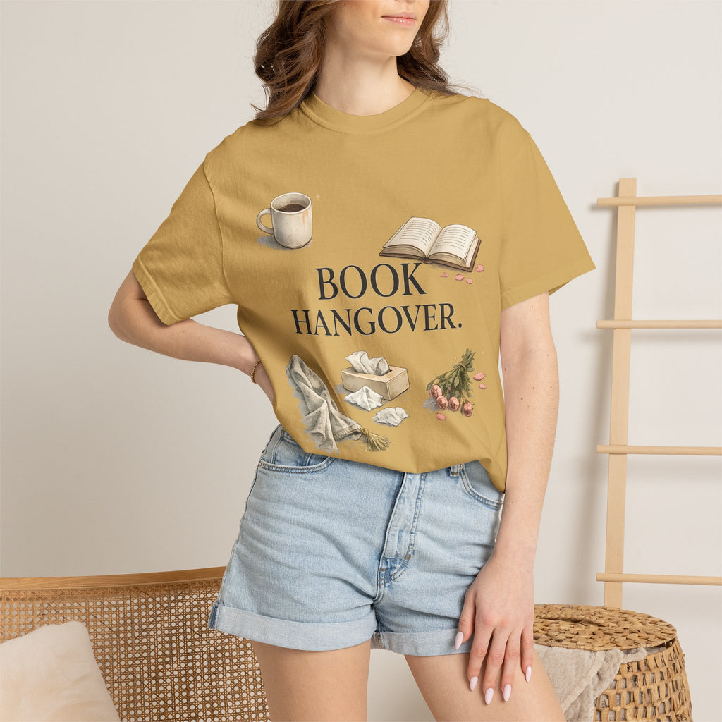T-Shirt — "Book Hangover" Cozy Reading Tee