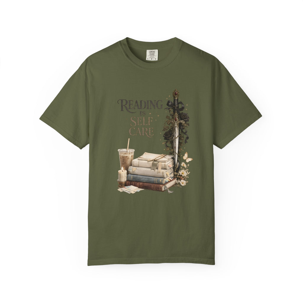 Reading Is Self Care T-Shirt — Cozy Book Lover Tee