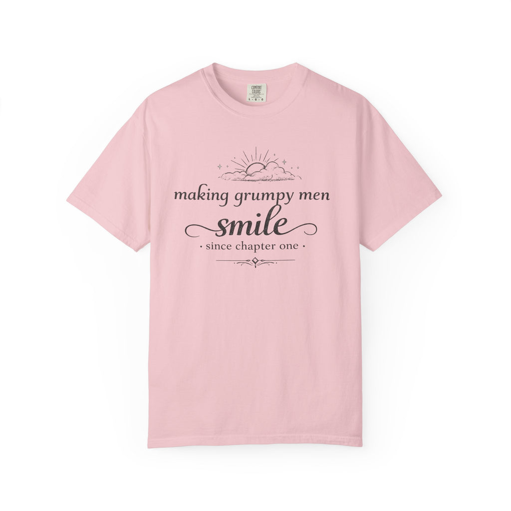 T-Shirt — "Making Grumpy Men Smile" Vintage Script Tee