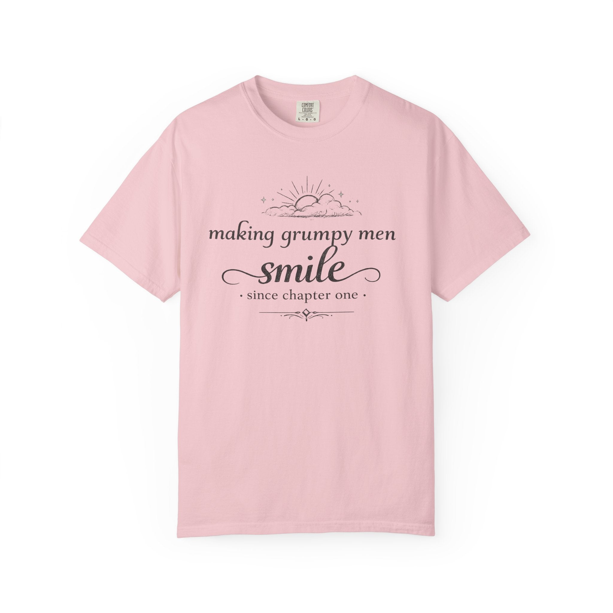 T-Shirt — "Making Grumpy Men Smile" Vintage Script Tee