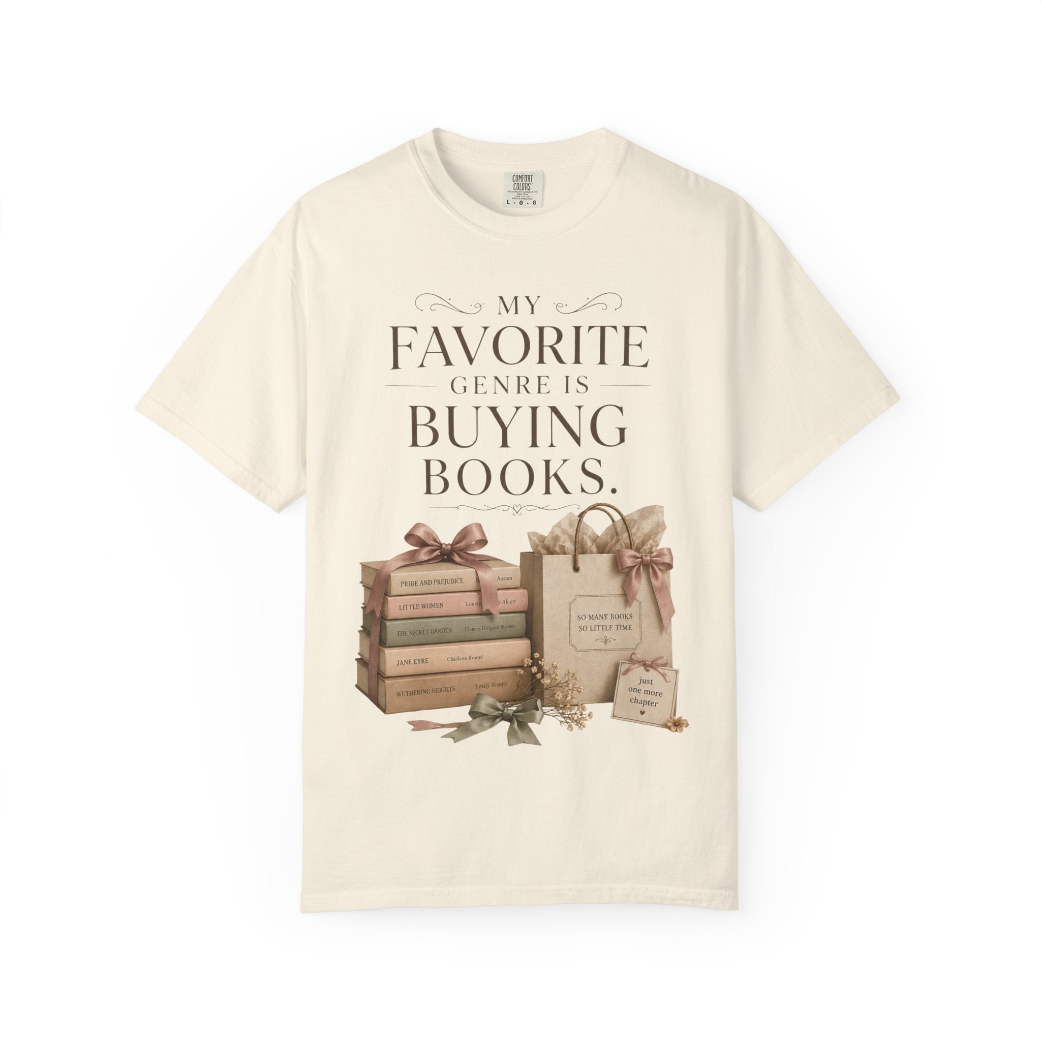 Book Lover T-Shirt — "My Favorite Genre Is Buying Books" Graphic Tee