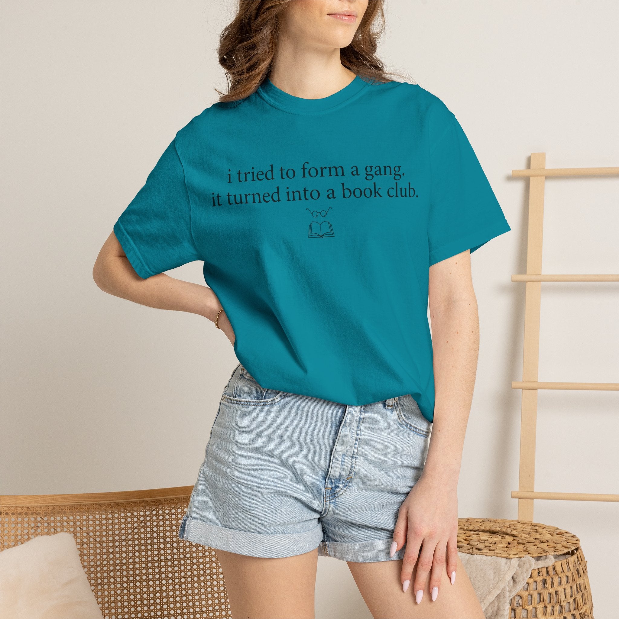 Book Club T‑Shirt — "I Tried to Form a Gang, It Turned Into a Book Club" Literary Tee