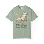 Beach Reading T-Shirt — "Tan Lines & Book Spines" Summer Reader Tee