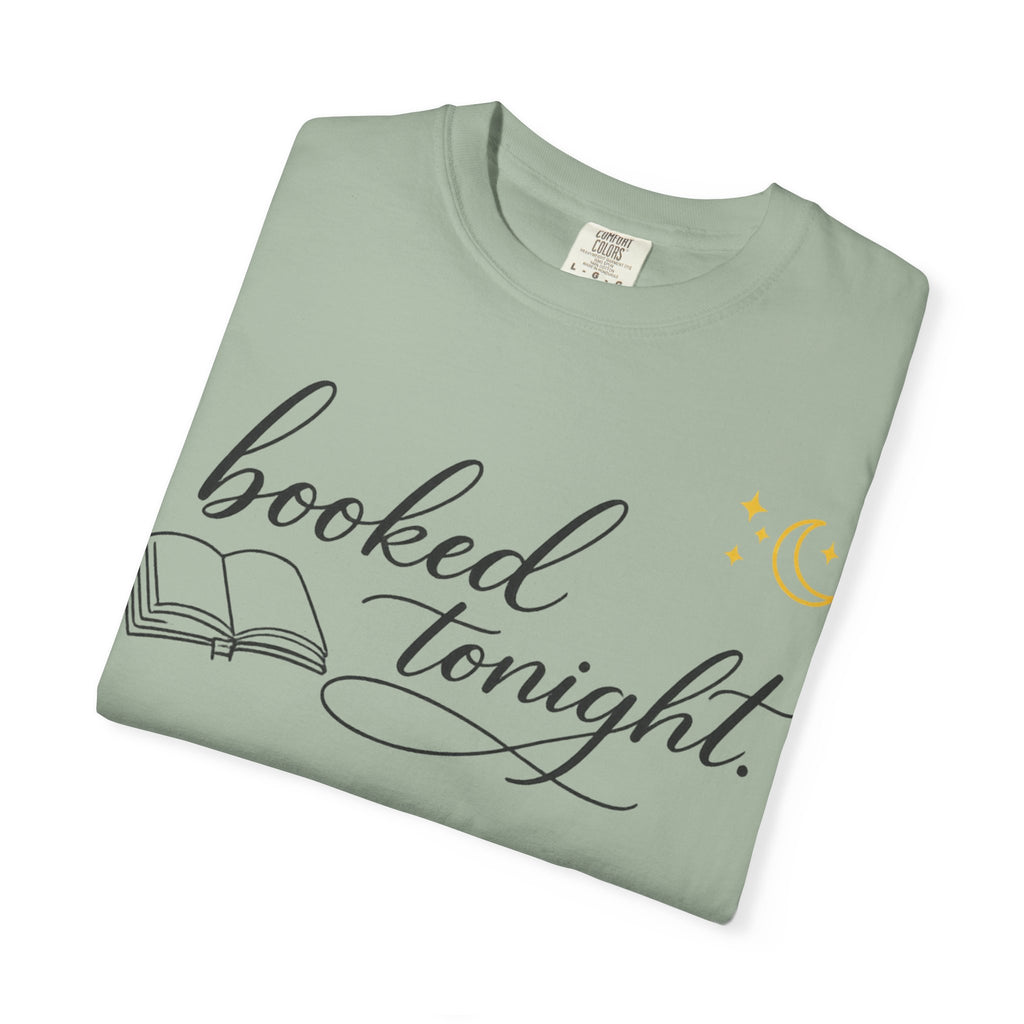 Booked Tonight T-Shirt — Cozy Reading Graphic Tee