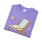 Beach Reading T-Shirt — "Tan Lines & Book Spines" Summer Reader Tee