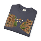 Book Nook T-Shirt — 'I Long Long Walk Down The Book Aisles' Literary Tee