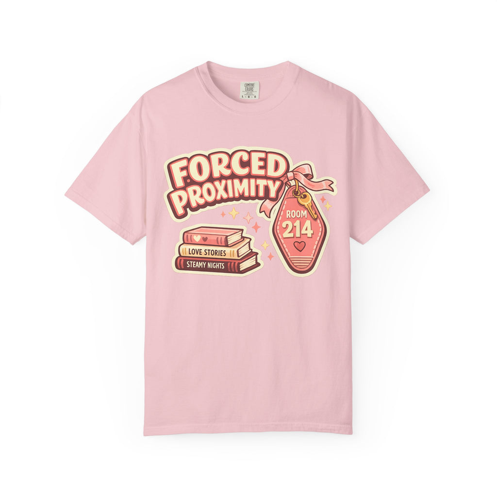 Forced Proximity T-Shirt — Cute Retro Romance Graphic Tee (Room 214)