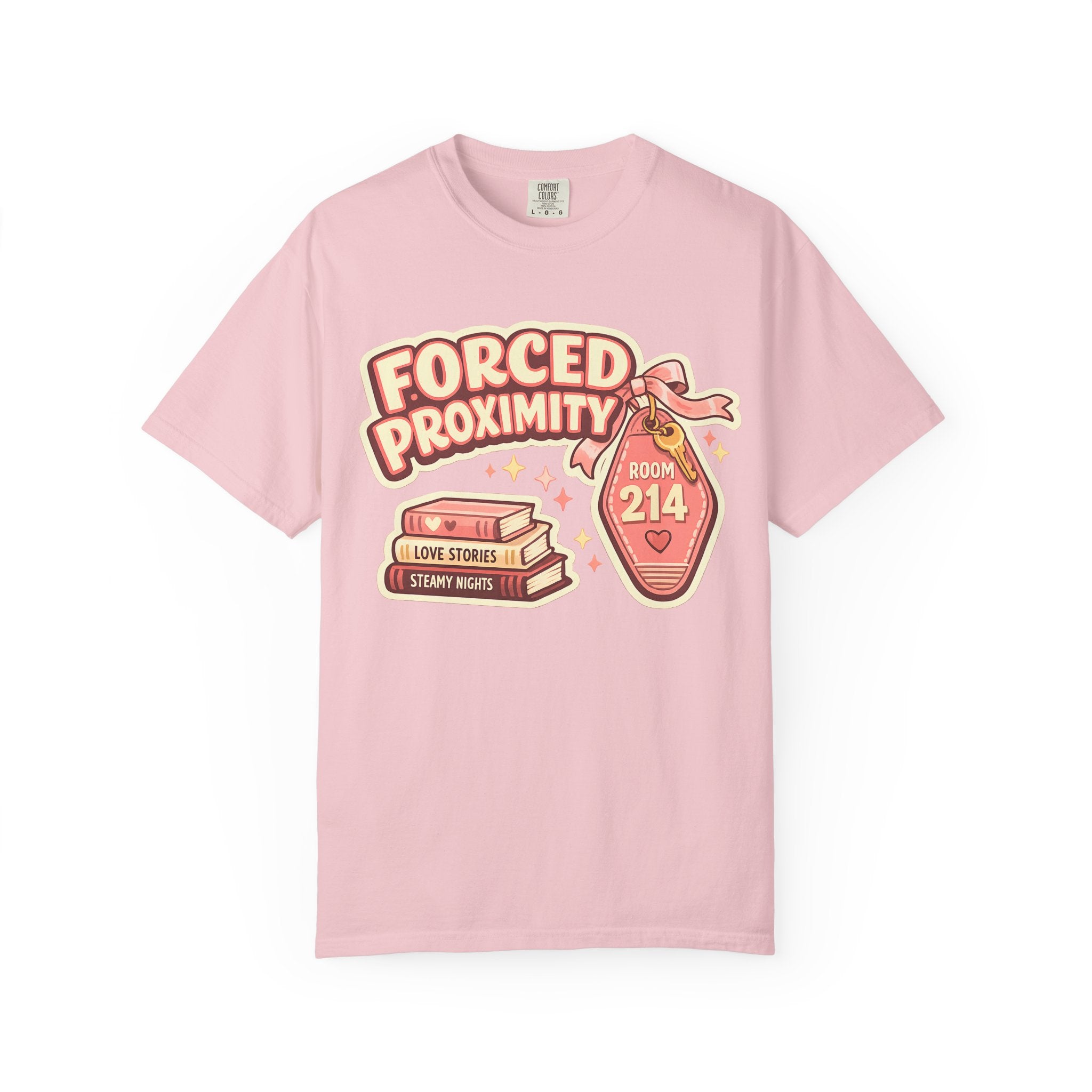 Forced Proximity T-Shirt — Cute Retro Romance Graphic Tee (Room 214)