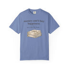 T-Shirt — "Money Can't Buy Happiness, But It Does Buy Books" Vintage Stack Graphic