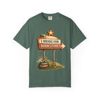 I Brake for Bookstores T-Shirt — Vintage Signbook Lover Tee