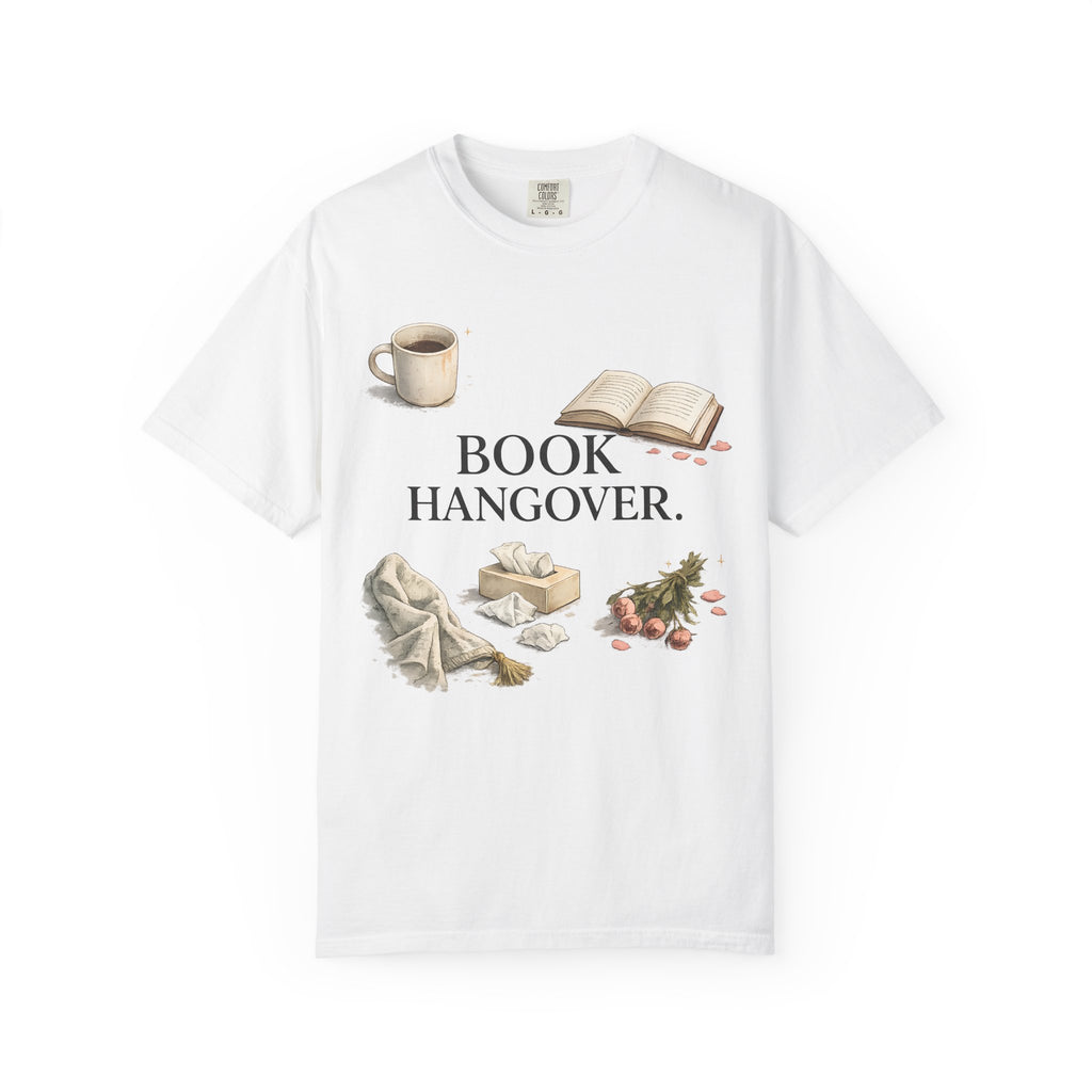 T-Shirt — "Book Hangover" Cozy Reading Tee
