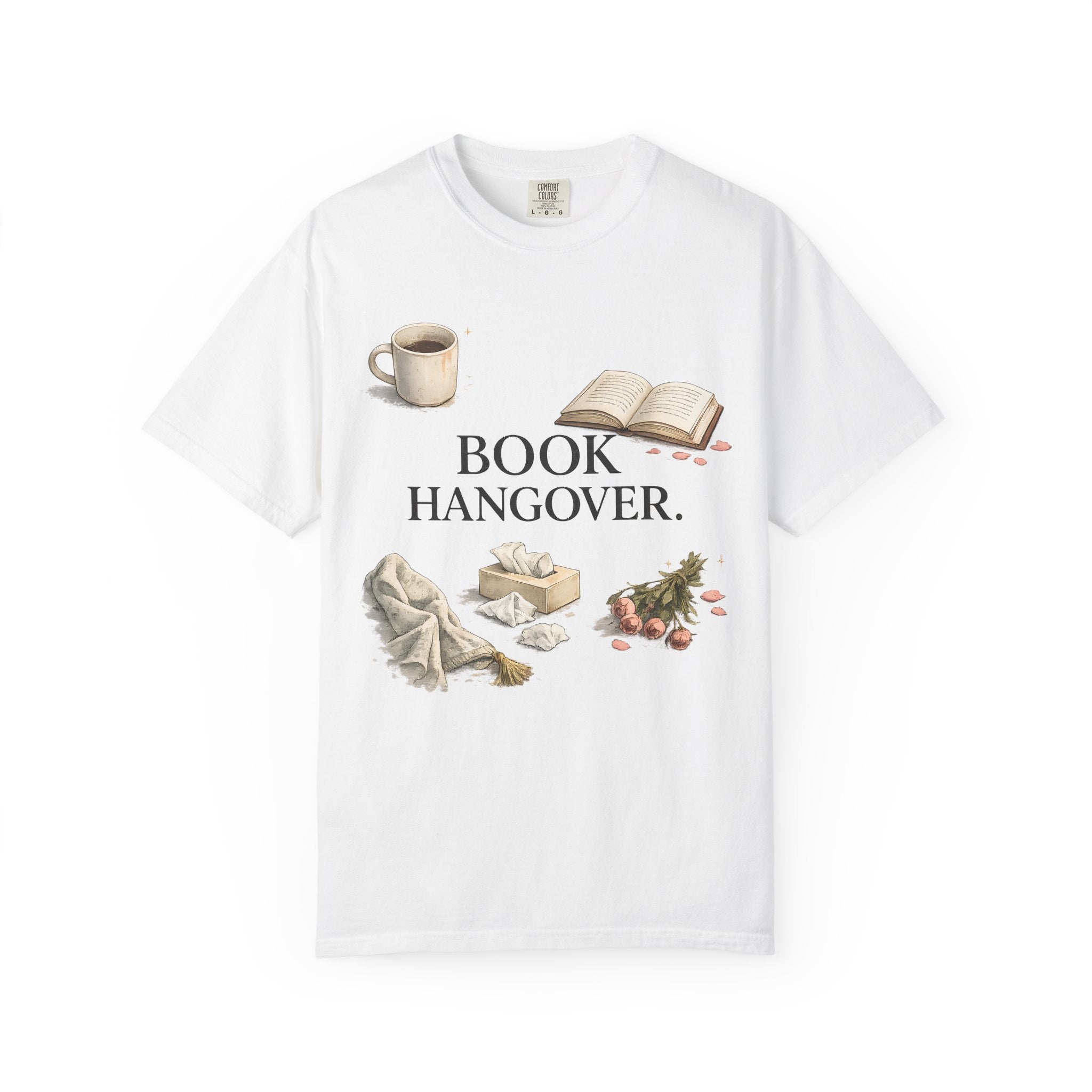 T-Shirt — "Book Hangover" Cozy Reading Tee