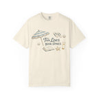 Beach Reading T-Shirt — "Tan Lines, Book Spines" Summer Graphic Tee