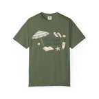 Beach Reading T-Shirt — "Tan Lines, Book Spines" Summer Graphic Tee