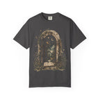 Mystic Portal T-Shirt — Moonlit Forest & Open Book Graphic