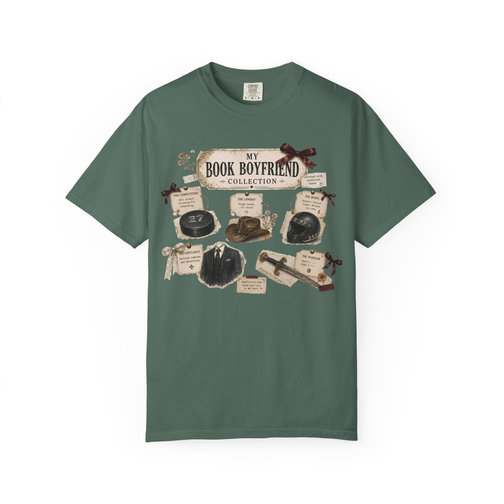 Book Boyfriend Collection T-Shirt — Vintage Literary Aesthetic Tee