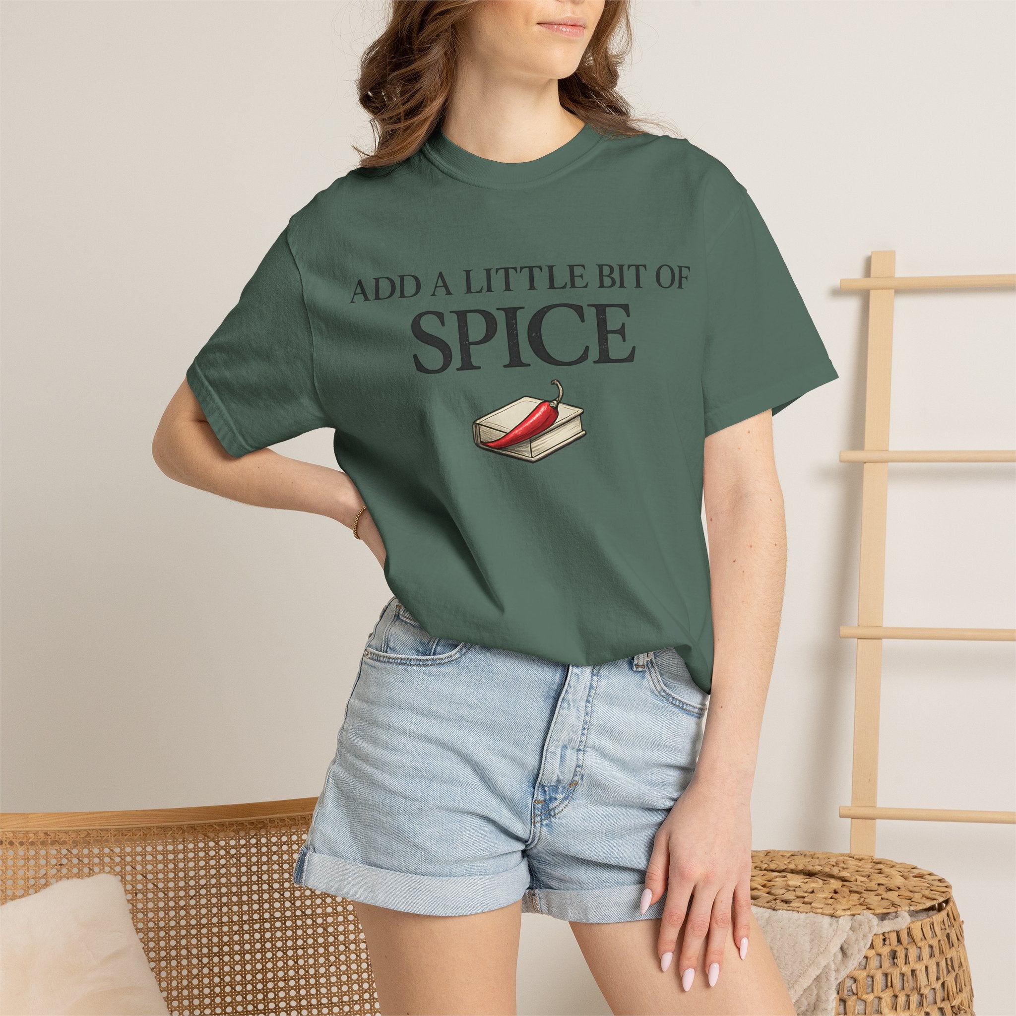 Spice Book T-Shirt — "Add a Little Bit of Spice" Graphic Tee