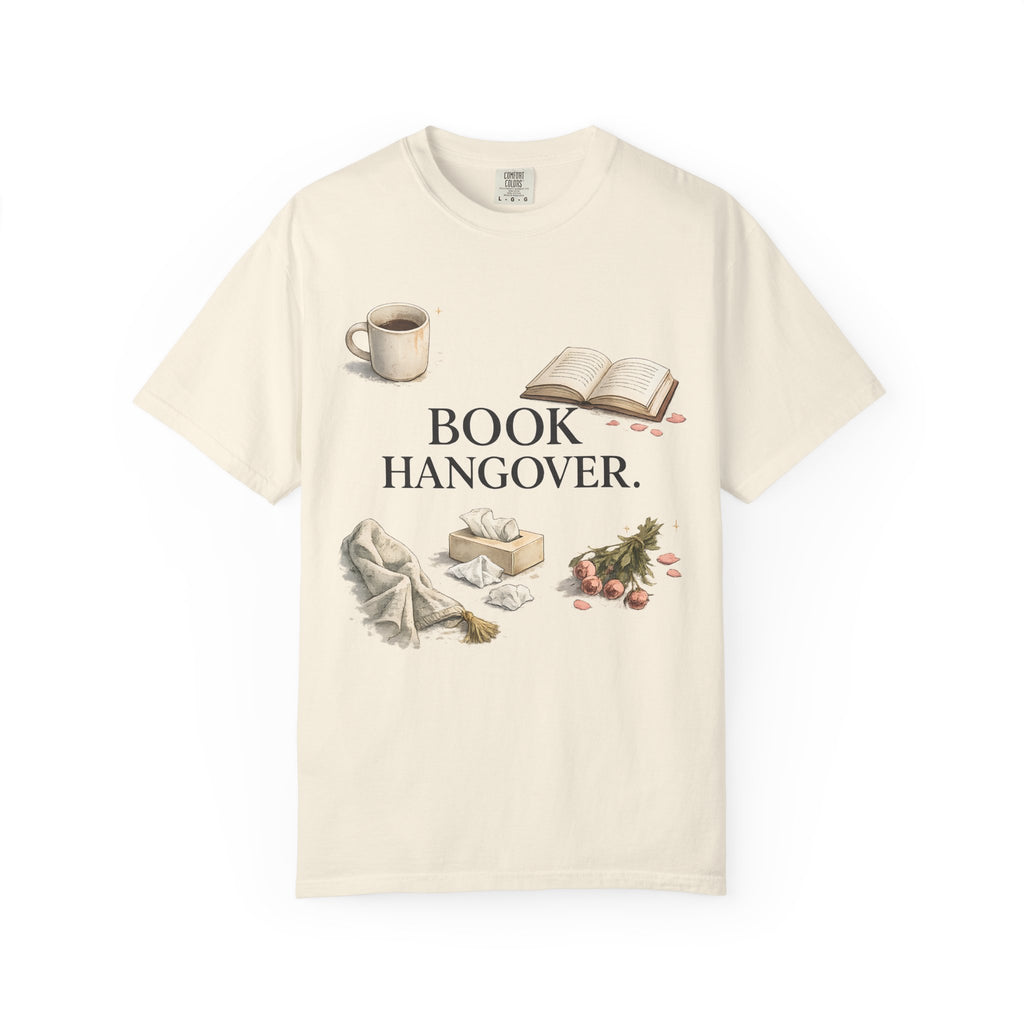 T-Shirt — "Book Hangover" Cozy Reading Tee
